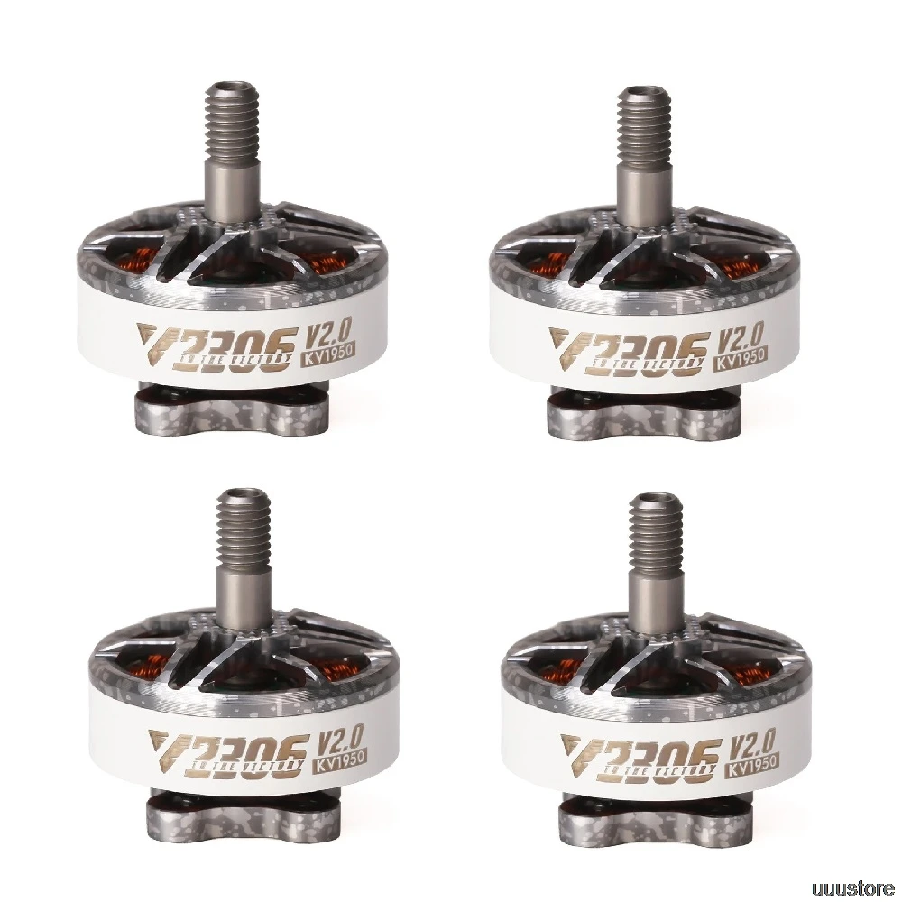 T двигатель Velox V2306 V2 2306 1950KV 5 6S / 2400KV 4S бесщеточный для фристайла дрона с