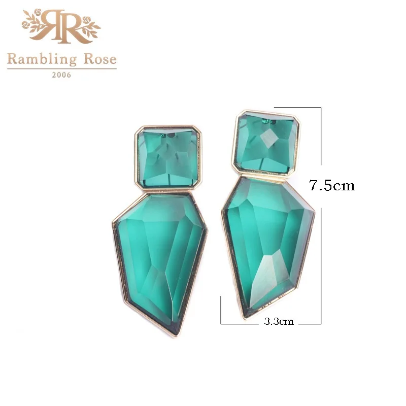 Женские Зеленые Серьги ZA из смолы женские акриловые серьги модные ювелирные