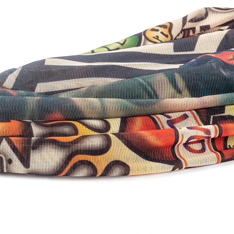 1 шт. модные нейлоновые накладные нарукавники дьявольских Орд татуировки на руку