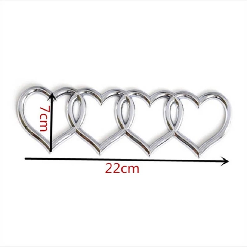 

Love Heart Logo Rear Trunk Tail Label Badge Emblem Decal Car Sticker Accessories