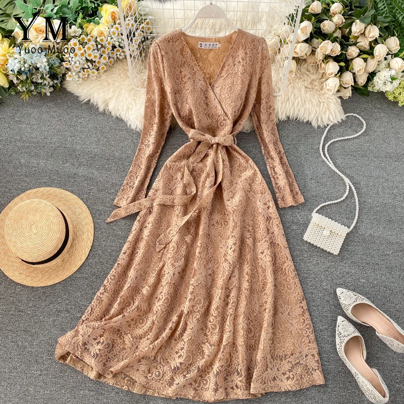 YuooMuoo Новое поступление женское платье весеннее элегантное v образный вырез