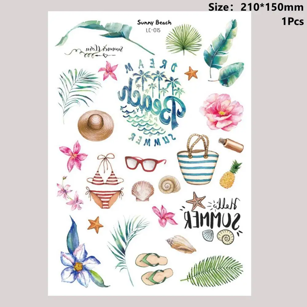 Animals Stickers 1 Taoup 1 шт. пластиковые ананас Пальма розовые очки Фламинго летние тропические вечерние принадлежности Гавайские вечерние украшения сувениры для свадьбы - Цвет: Animals Stickers 1