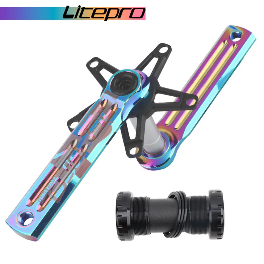Litepro EdgePro полый ОДНА ЗВЕЗДОЧКА коленчатая цепь колесо складной велосипед 130 BCD 170