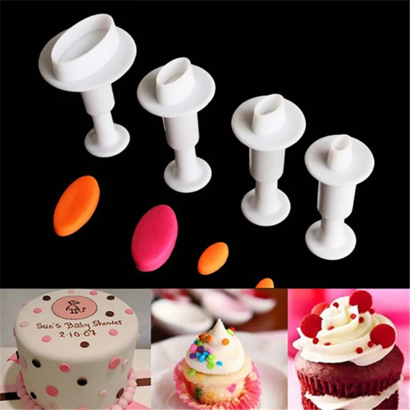 3 шт./компл. Фондант печенья торта резак эжектор штамп плунжерная форма тисненая