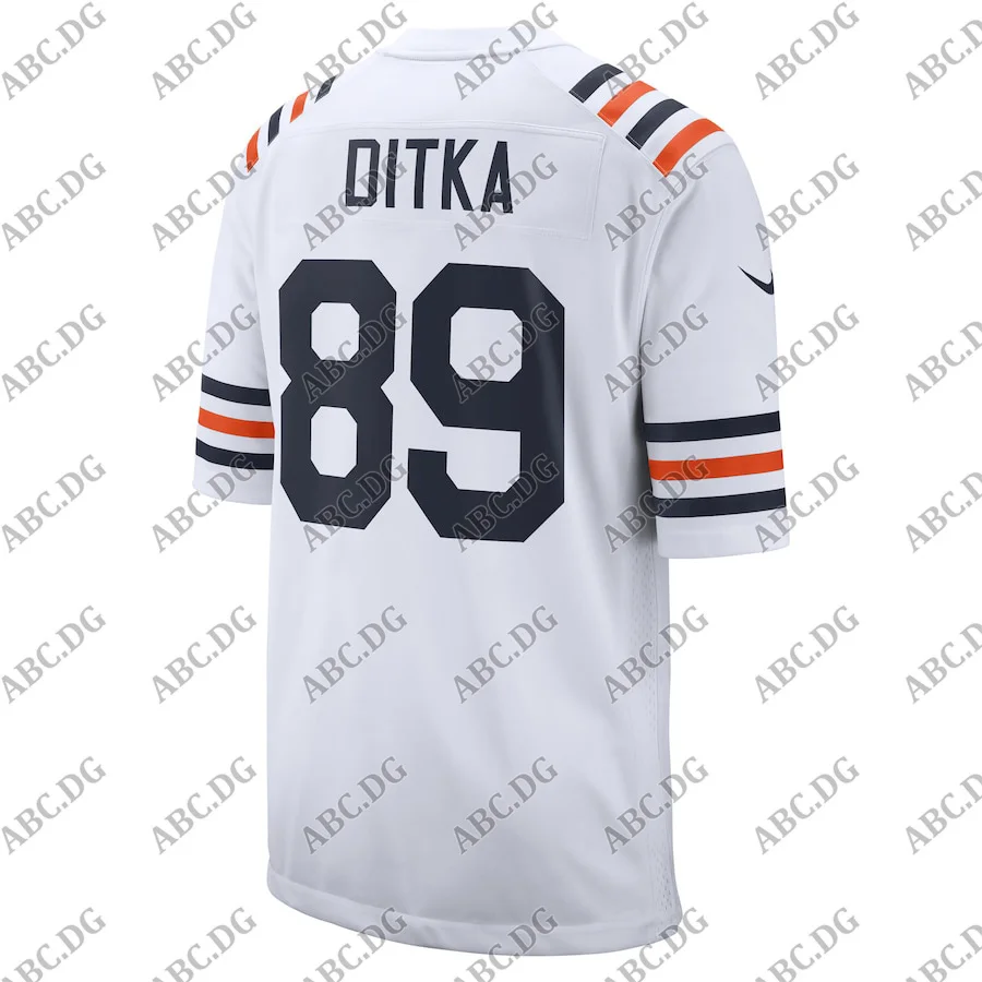 

Men Women Kid Youth Chicago Mike Ditka White Alternate Classic Retired Player Game Jersey