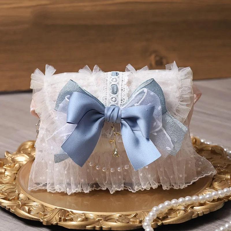 Сумка принцессы Лолита с жемчужной цепочкой многоцветная Милая Нежная винтажная