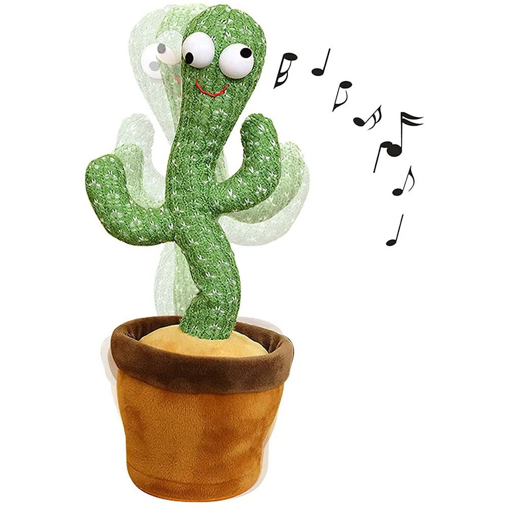 

Wriggle Cactus Plush Toy Electronic Dancing Toy with Polish Song Plush Dancing Cactus Early Childhood Education Toy for Children