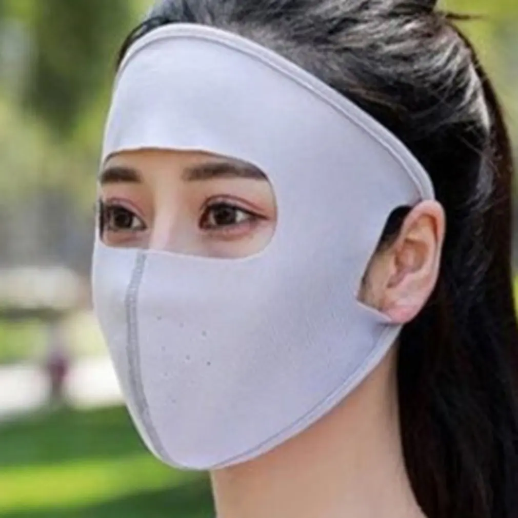 Лицевая маска от солнца УФ-стойкая ледяная Шелковая Маска трехмерная дышащая