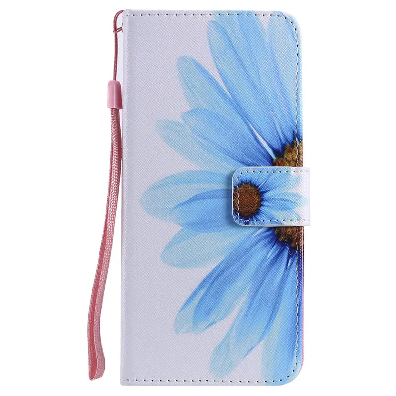 Sunflower Для samsung Galaxy j3 j5 A5 A3 j1 S5 S6 S7 край S8 S9 S10E S10 A6 плюс флип окрашенные Капа чехол для телефона Чехол кошелек Coque D06F - Цвет: Sunflower