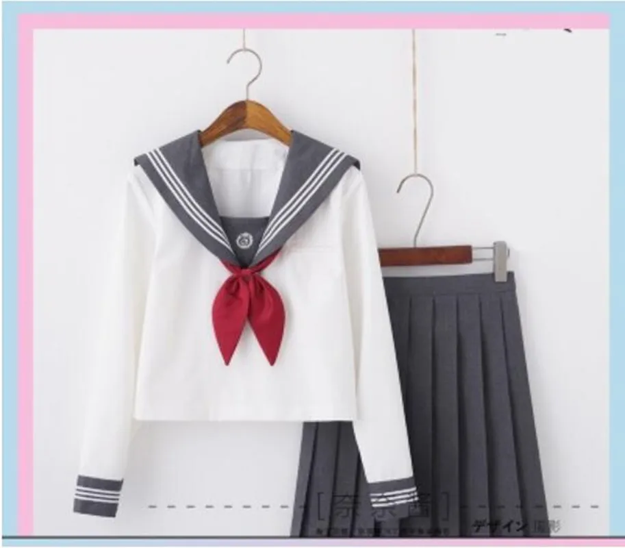 Школьная форма Jk в полоску милый Повседневный матросский костюм для девочек
