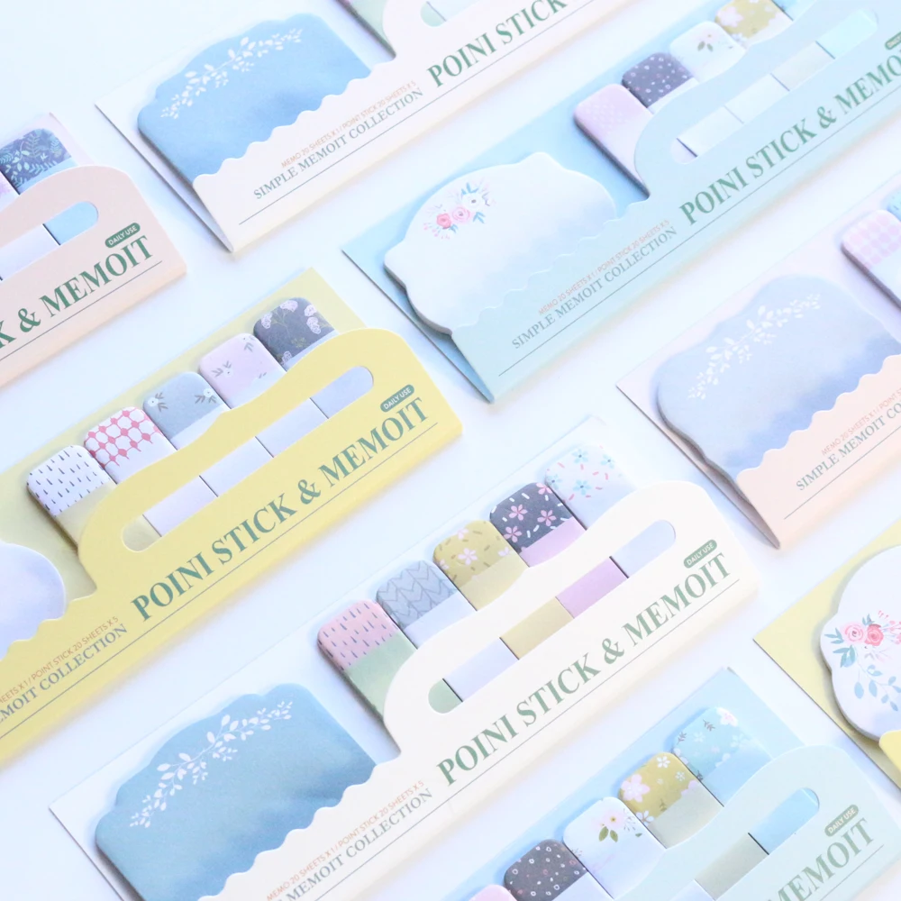 Оригинальный креативный мультяшный цветочный дизайн Domikee индексный ярлык липкий