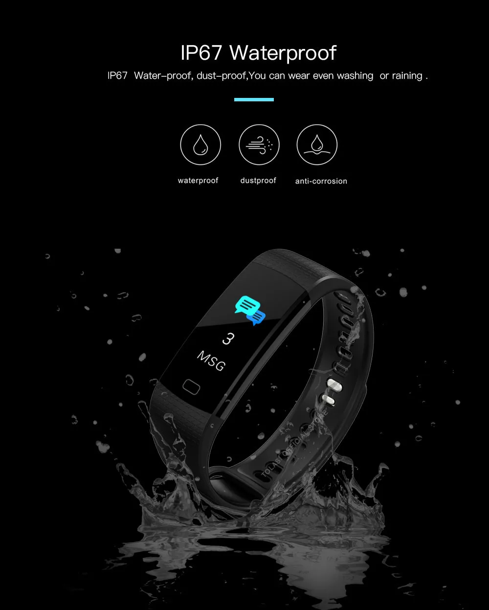 Фитнес для женщин и мужчин, умный браслет, Bluetooth, пульсометр, кровяное давление, шагомер, часы, светодиодный, спортивный браслет, часы для Android IOS