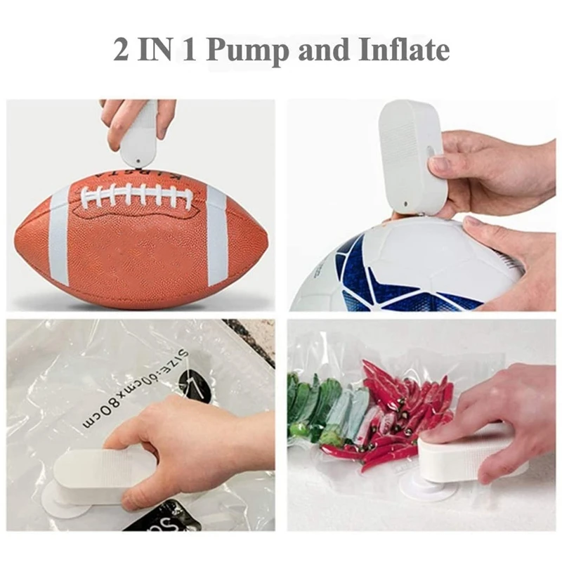 

Portable Mini Vacuum Sealer, Vacuum Food Sealer Machine Pumping/Inflation 2 in 1 Bag Sealer Vacuum Pack Machine