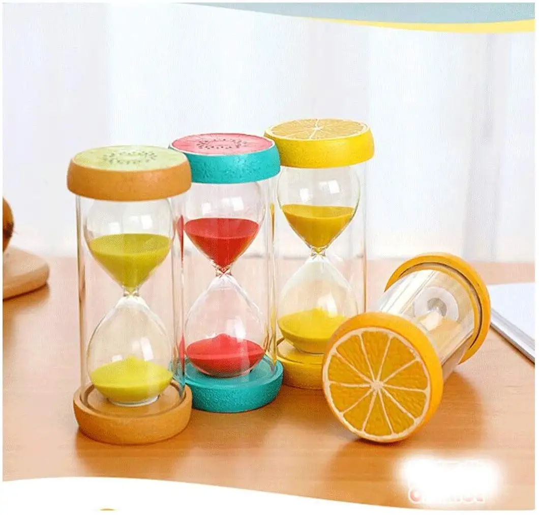 

Cute Fruit Hourglass Accessories 4 Style To Choose From The Hourglass Can Be Used As A Timer 15/30/60 Minutes Creative Hourglass