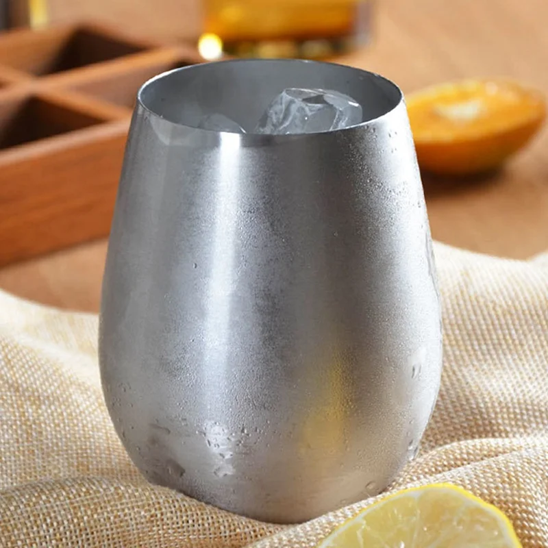 

500ml Stainless Steel Beer Mugs Sliver Wine Tumbler Cups For Cocktail Coffe Cup Metal Drinking Mug for Bar Drinkware Coffee Mug