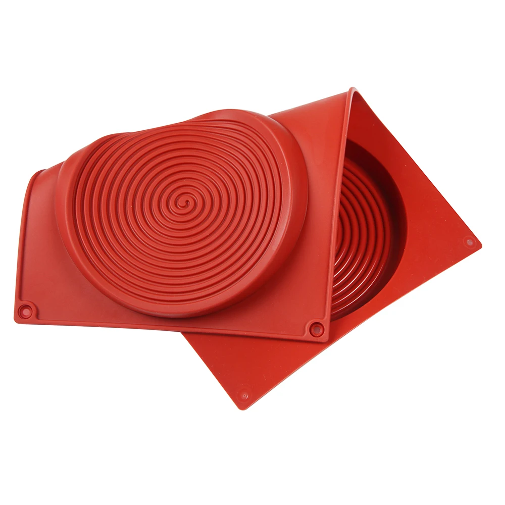 Большая силиконовая форма для торта диски печенья с 2 отверстиями круглая