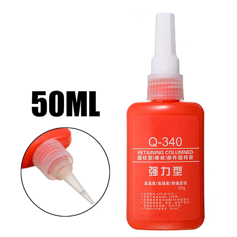 

Multi-function Lock Glue 50ml High Strength Anaerobic Adhesive Threadlocker Lock Glue for Threaded Nuts Metal Electronic Product