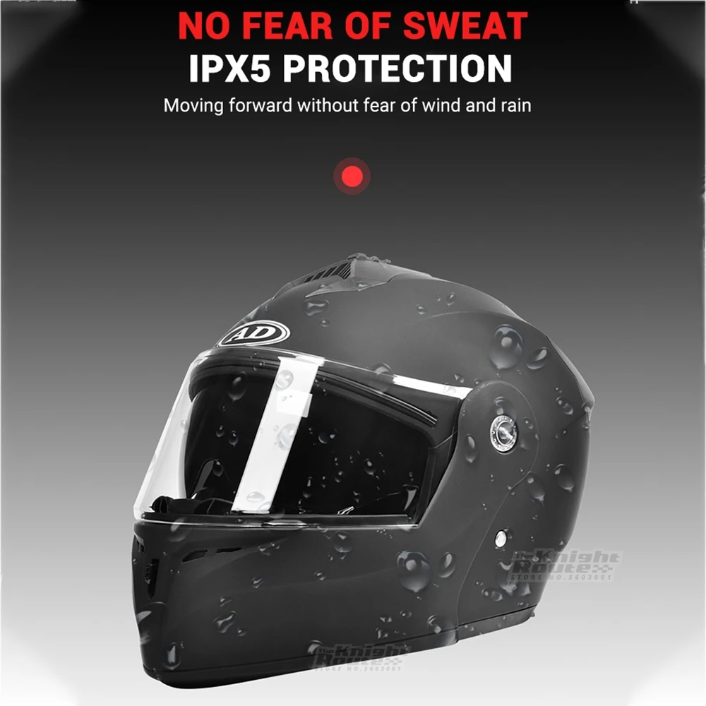 Мотоциклетный шлем мотоциклетный на все лицо с двойными линзами скутер