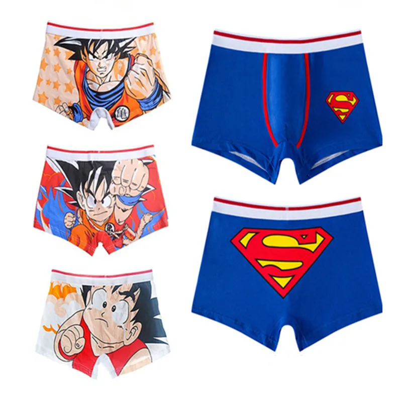 

New Anime Funny Men's Underwear Son Goku Kakarotto Cosplay Underpants Boxer Shorts Man cotton Male Panties Breathable Gift