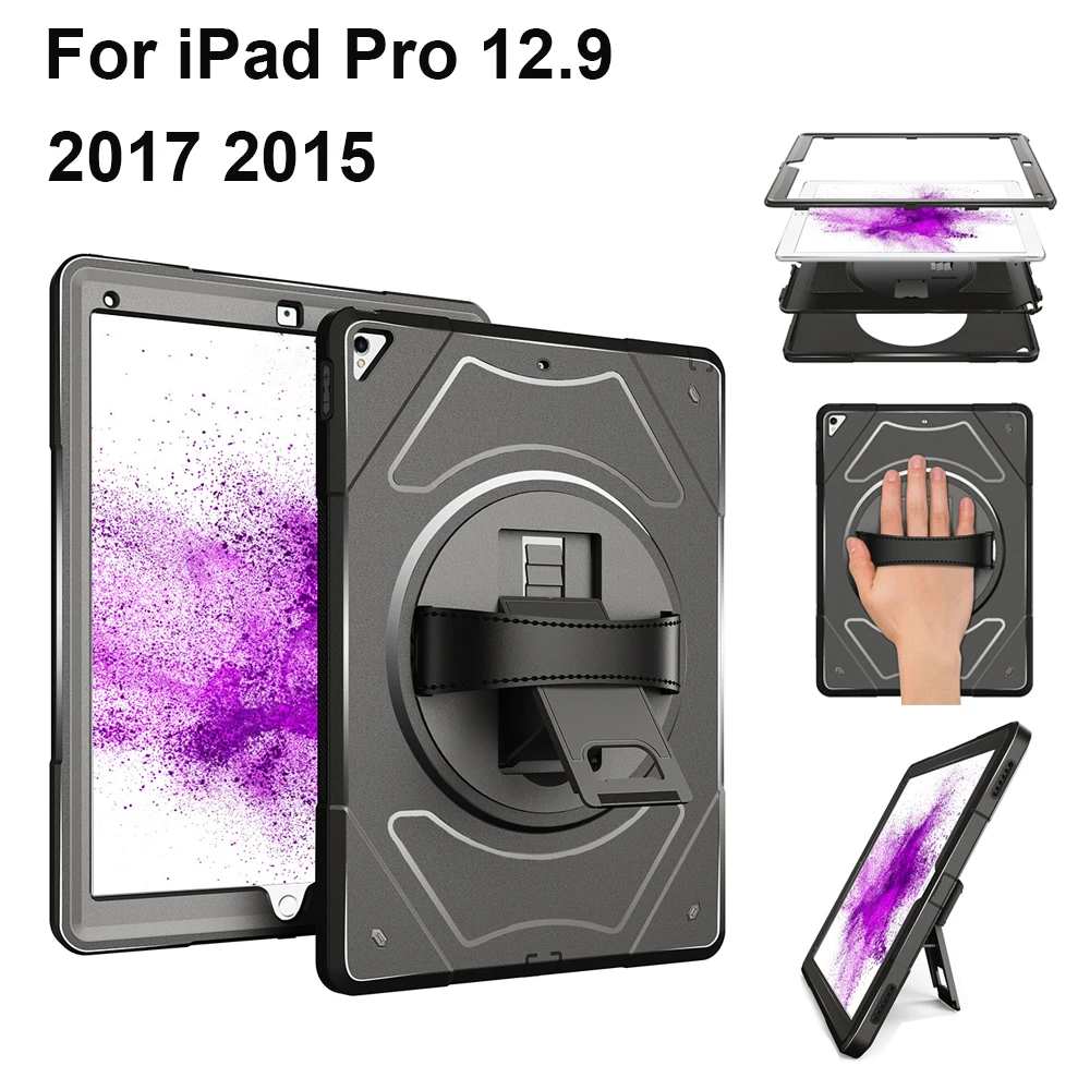 Чехол для Apple iPad Pro 12 9 дюймов 2017 2015 чехол с кожаным ремешком на руку аксессуары