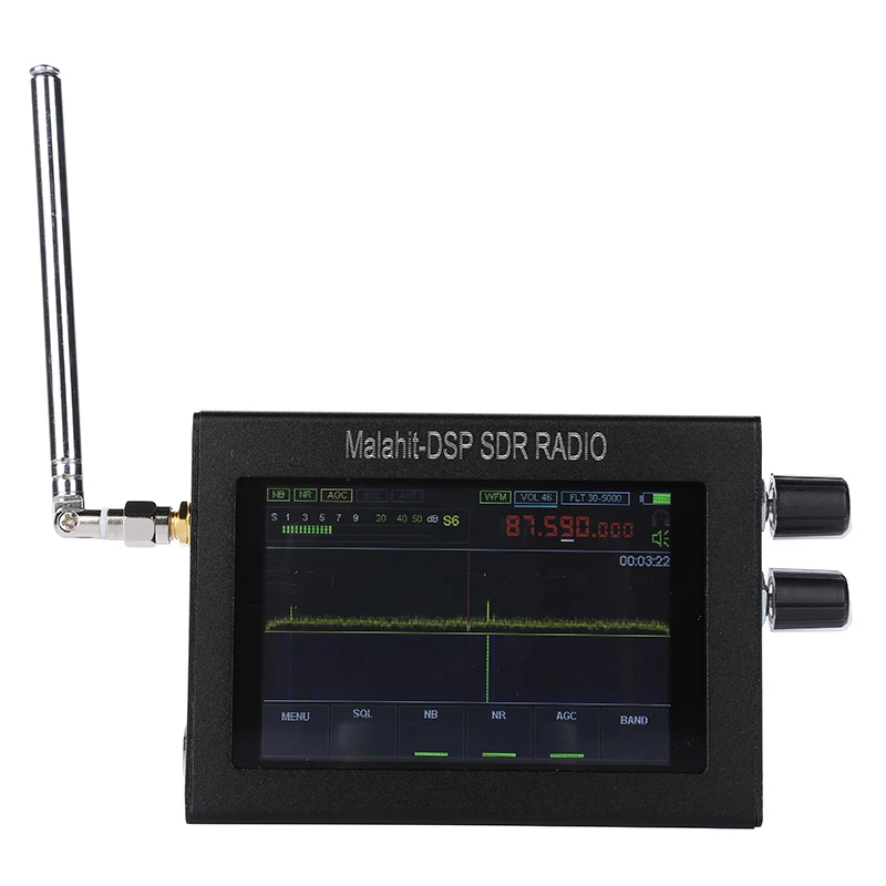 

Новинка 50 кгц-2 ГГц Малахит SDR короткая одежда радио Malahit DSP 3,5 дюймовый сенсорный экран DSP SDR любительский приемник 1.10d