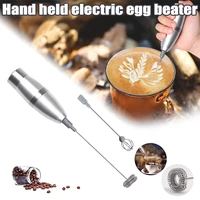 new handheld electric whisk drink mixer spring whisk head one touching battery operated whisk perfect for hot chocolate kitchen