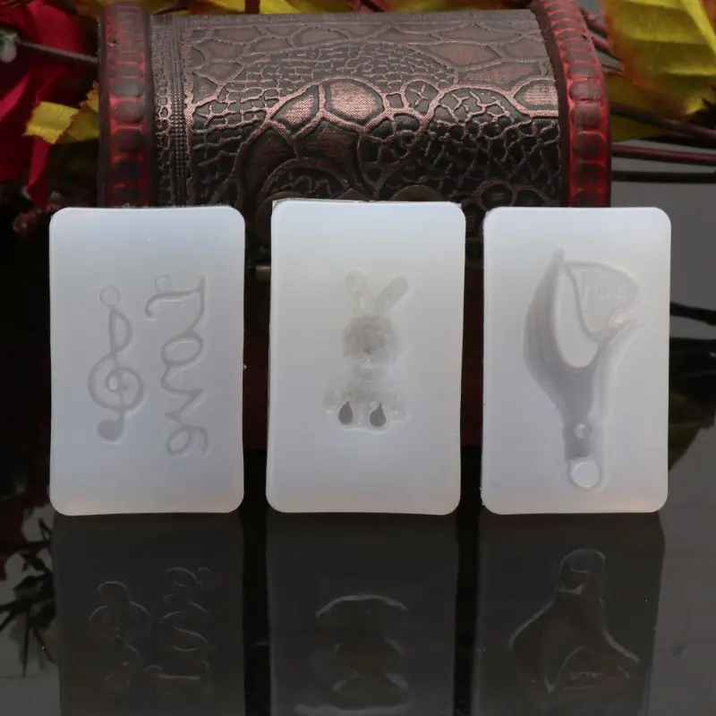 

20Pcs 3D UV Gel Silicone Nail Art Mold Expoy Resin Cabochon Jewelry Craft Mold