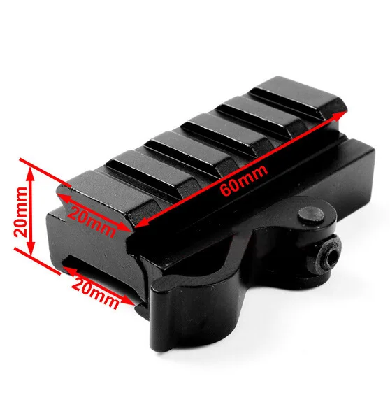 

Red Dot Scope Accessories 2020 Hot Sale Scope Bracket 5 Slot Bracket 21mm Quick Release Adapter Bracket
