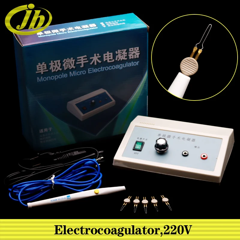 Electrocoagulator adjustable temperature electric coagulation head microvascular hemostasis surgical operating instrument