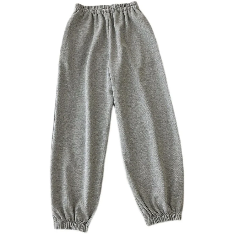 

2021 Spring Clothing Korean Style Loose Candy Color Drawstring Elastic Waist Ankle-Tied Harem Pants Slimming outside Wear Sports