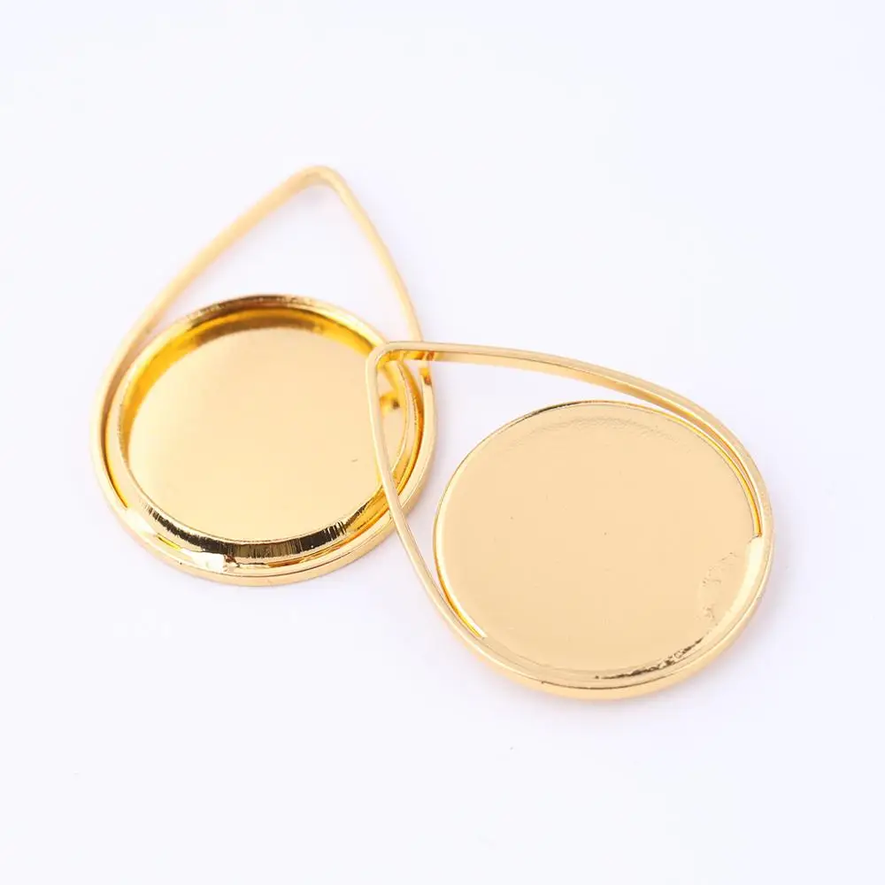 Onwear 20 шт позолоченный кабошон 12 мм базовые настройки diy ободок для серег