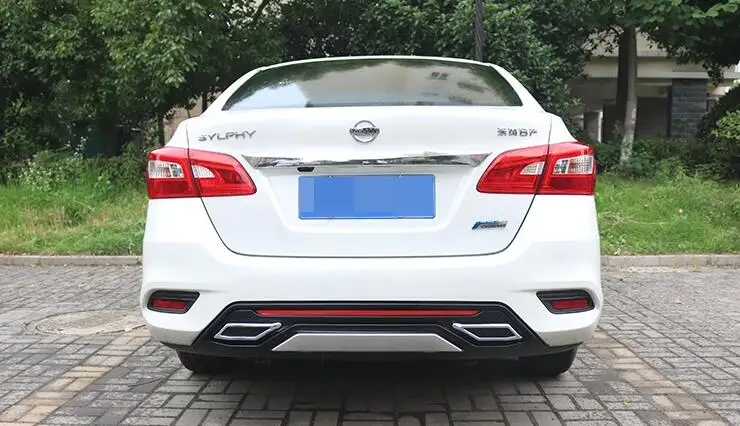 Комплект спойлера для кузова Sentra 2016-2018 Nissan ABS задний спойлер передний бампер