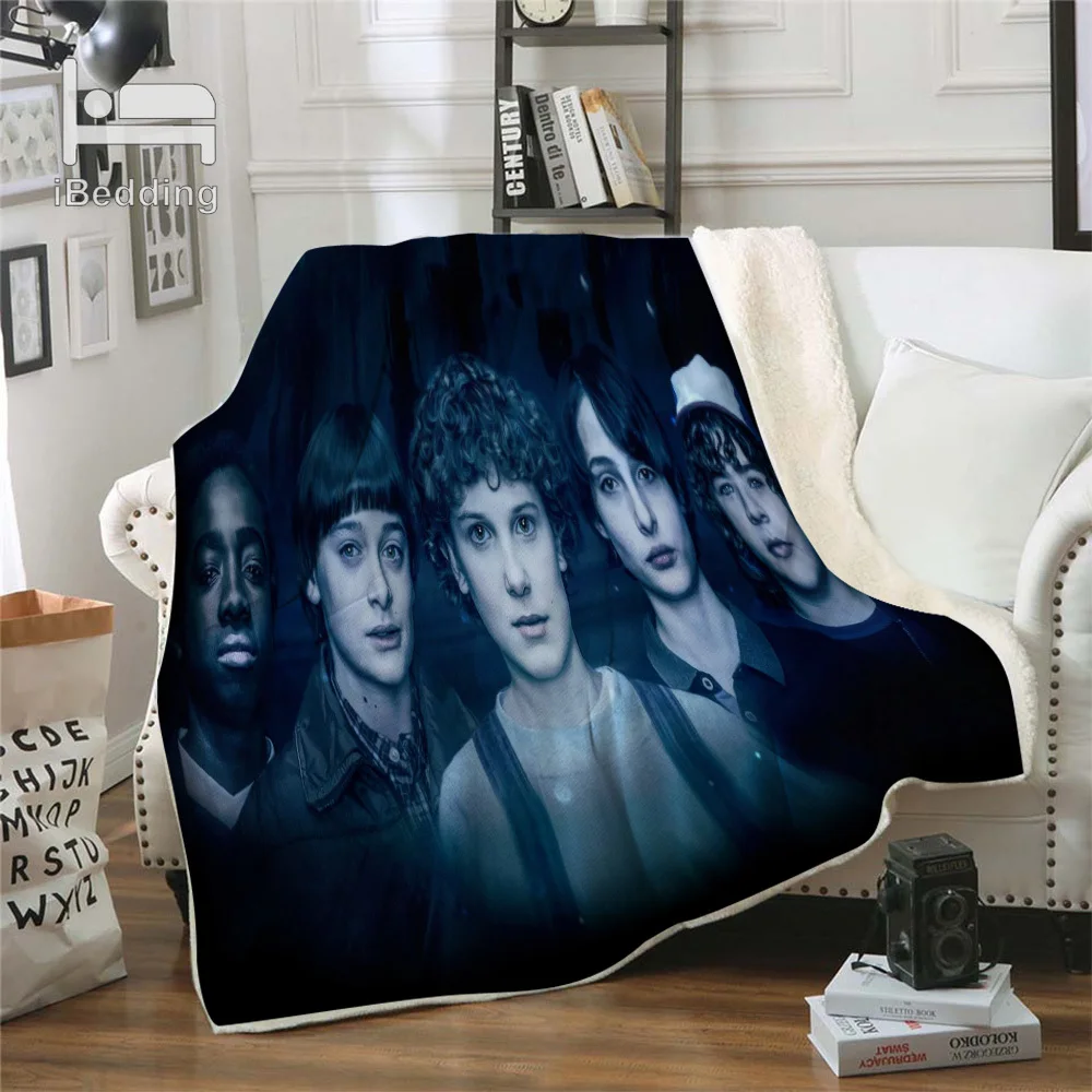 Высокое качество детских странные-вещи премиум-класса плед печати по требованию