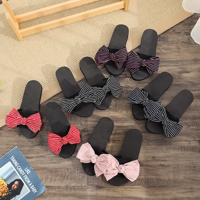 

Women Summer Flip Flops height-heel Shoes Ladies Slipper Indoor Outdoor Beach Slides Bow Shoes Comfortable height-heel Shoes
