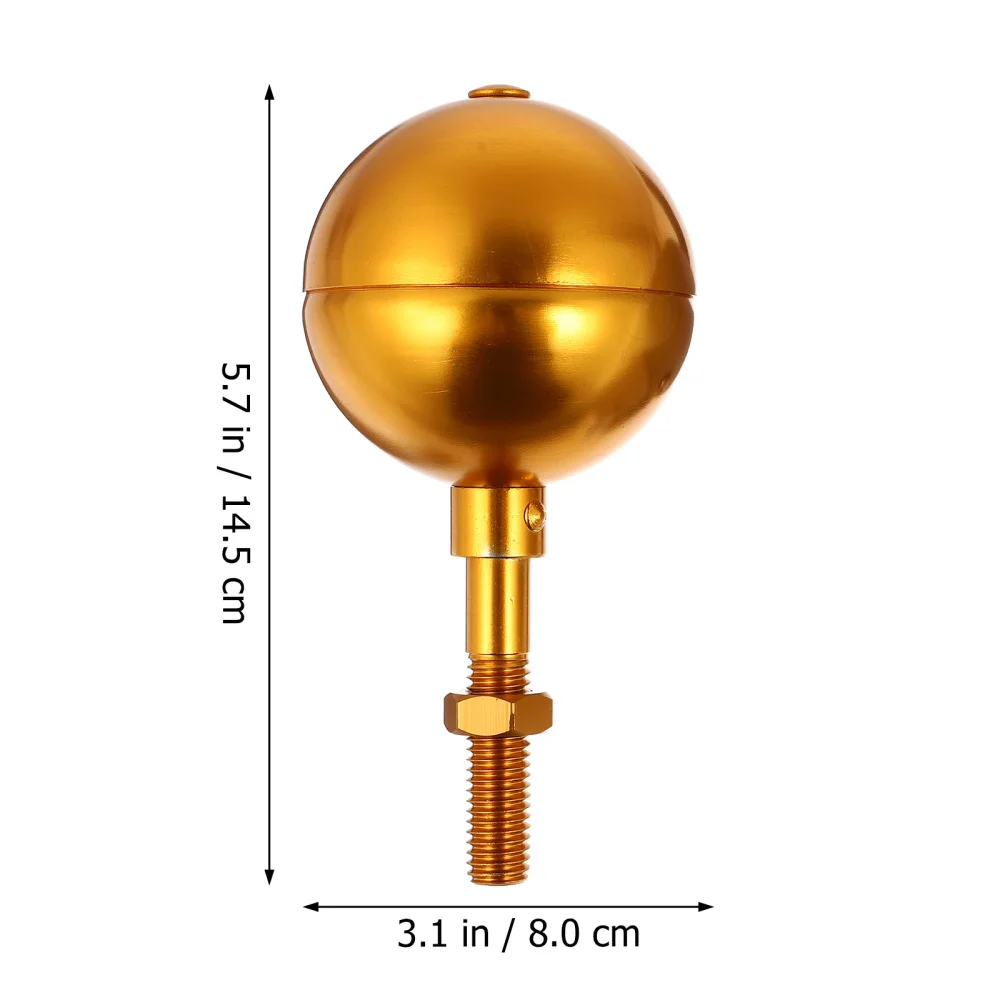 

1 Set Durable Outdoor Flagpole Ornament Tool Kit Flagpole Cap Golden