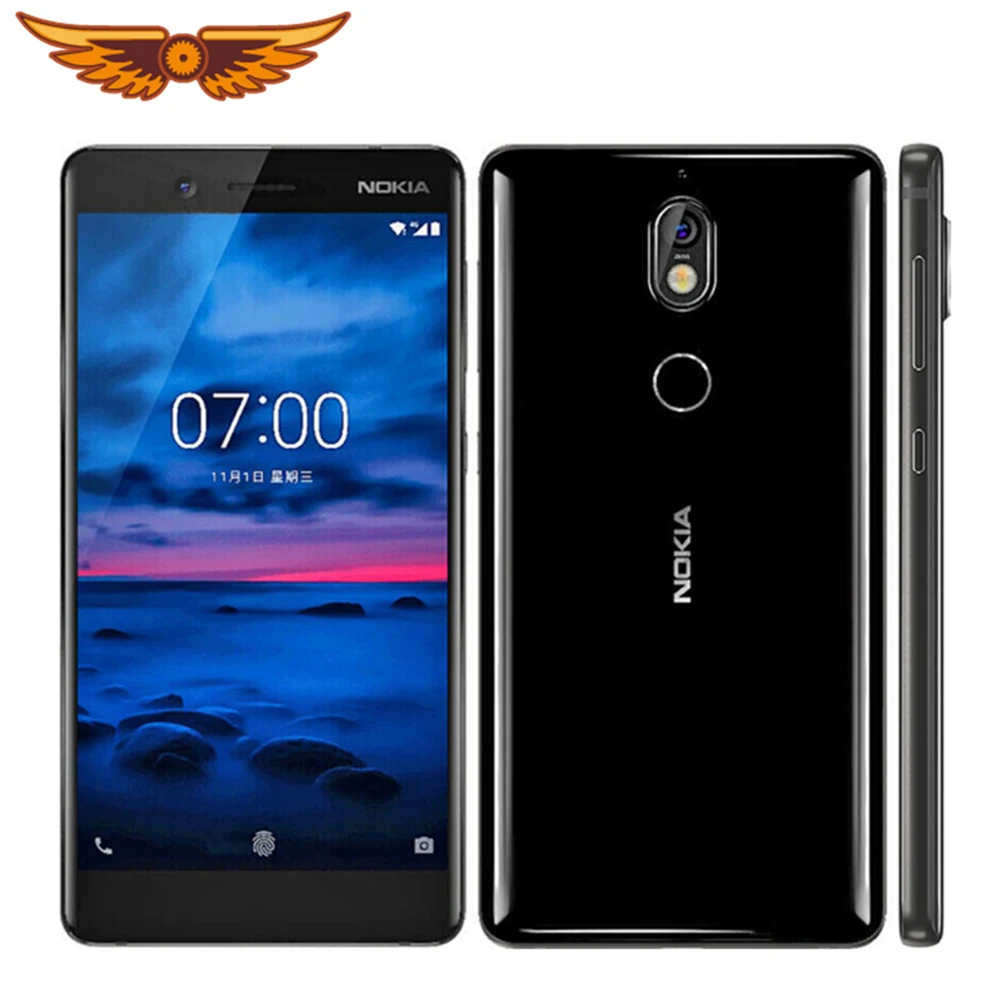 Оригинальный Nokia 7 Восьмиядерный 5 2 дюймов 4 ГБ ОЗУ 64 Гб ПЗУ 16 МП камера LTE IPS ЖК