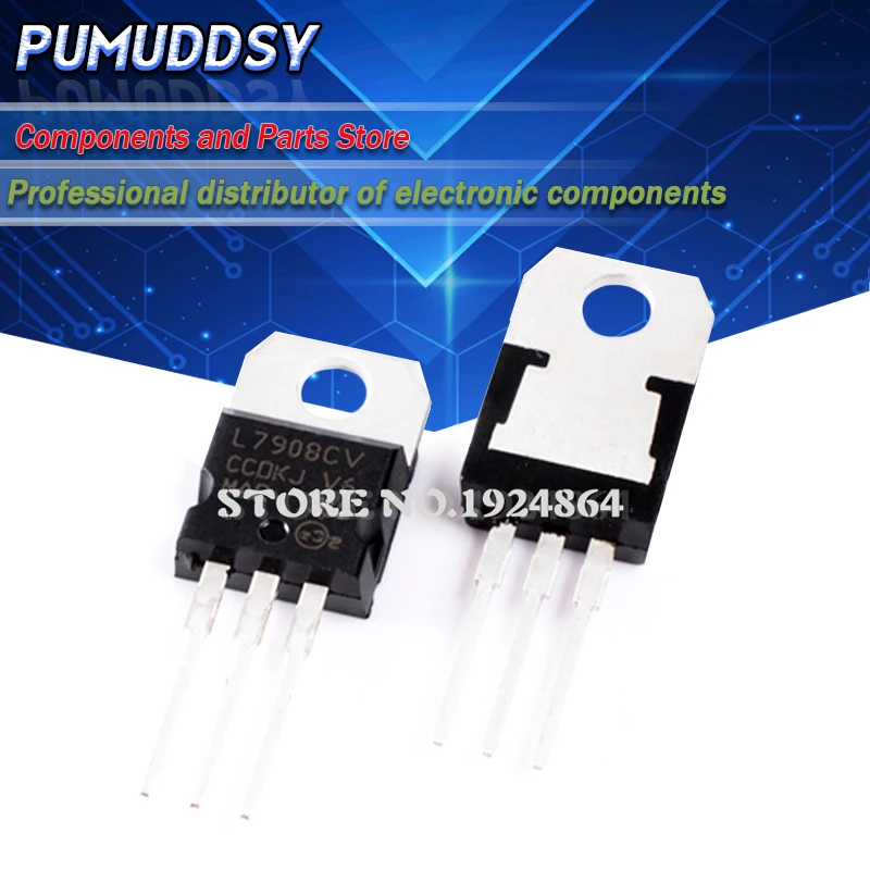 10 шт. регуляторы L7908CV L7908 TO-220 7908 LM7908 MC7908 8 0 в а отрицательная ИС | Электронные