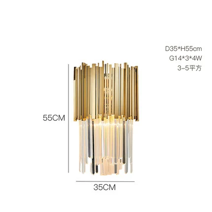 led g9 Нордик Нержавеющие Стали Хрустальные Круглые Светодиодные Лампы.Светодиодные Светильники Люстры Подвесные.Светильники Подвесные Светильники.Светильник Подвесной Светильник. Для Столовой,Фойе и Спальни - Цвет корпуса: wall lamp