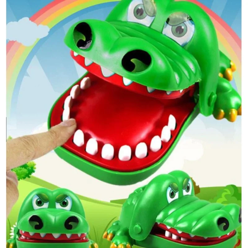 

Novelty Practical Toy Large Crocodile Mouth Dentist Biting Finger Jokes Toys Funny Family Games Gift For Children Kids Big Size