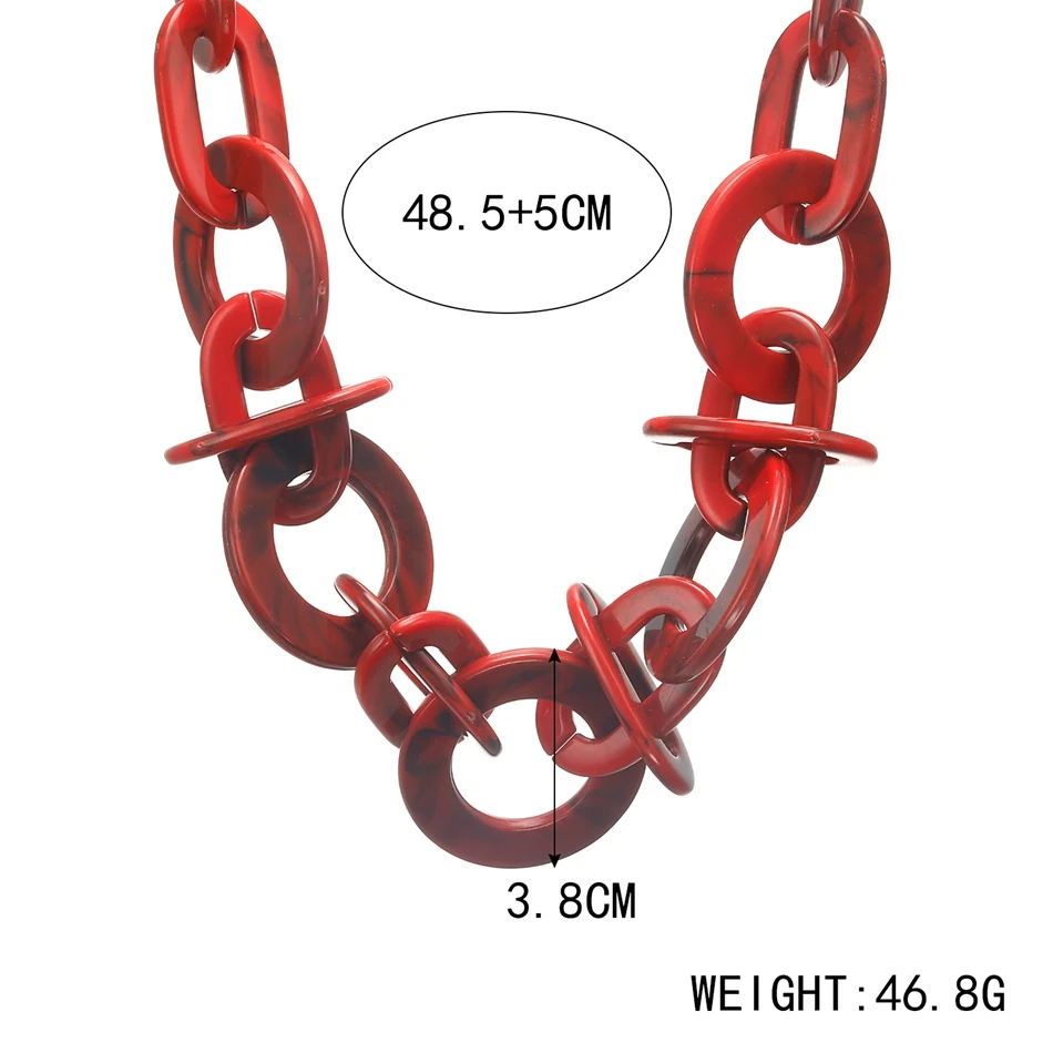 Женское геометрическое акриловое ожерелье эффектные ожерелья и кулоны макси