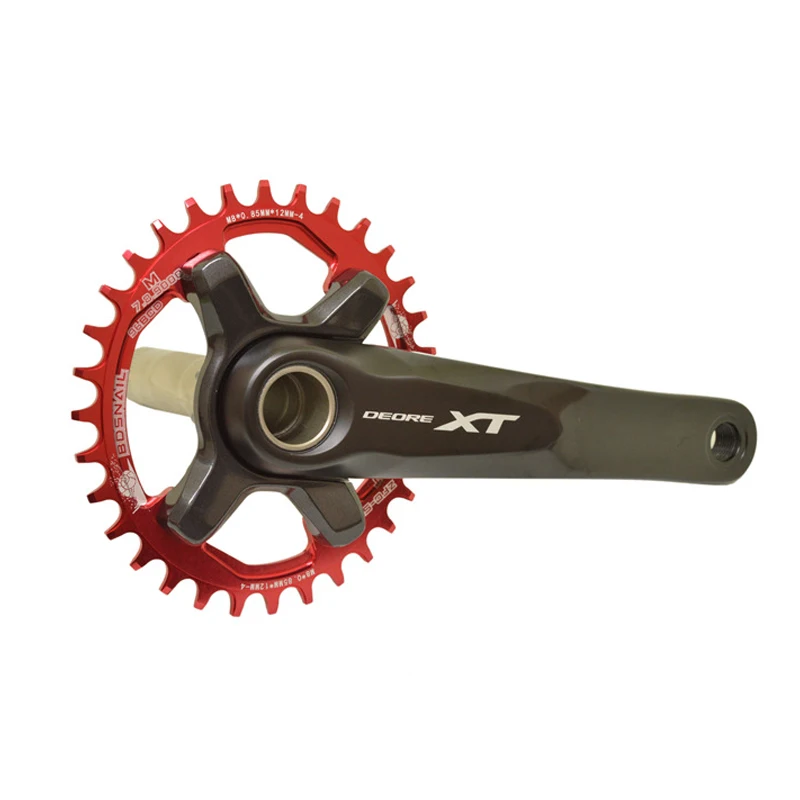 

SNAIL Round 96BCD Chainring MTB Road Bike BCD 96 Bicycle 32T 34T 36T 38T Oval Crankset Tooth Plate Parts for M8000 M9000