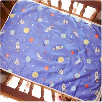 60x90CM Детский коврик для смены подгузника для младенцев портативный складной моющийся Водонепроницаемый коврик для путешествий коврики для новорожденных хлопок матрас мочи коврик - Цвет: 60x90CM