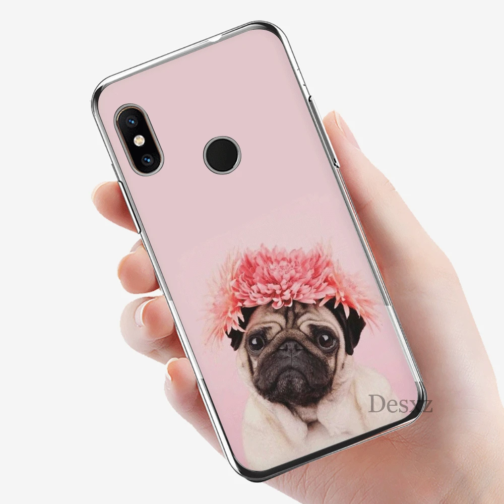 Mobile Phone Case For Xiaomi Redmi Note 7 8 8T 6 5 Pro 4 4X 5A Cover Protection Pug Dog | Мобильные телефоны и аксессуары