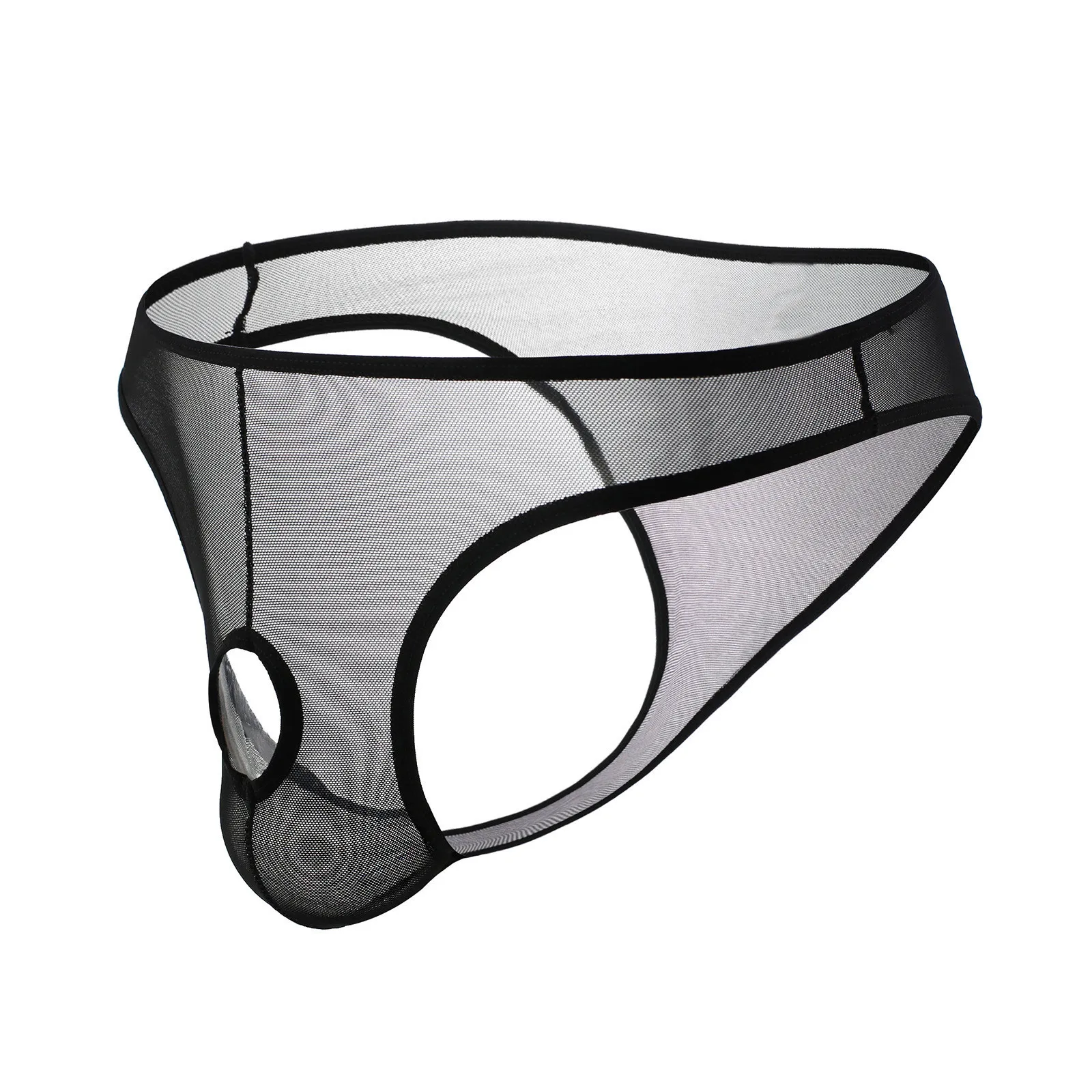 

Men's sexy gay underwear thong sexy passion perspective high stretch underwear sexy mesh looped briefs thong X5