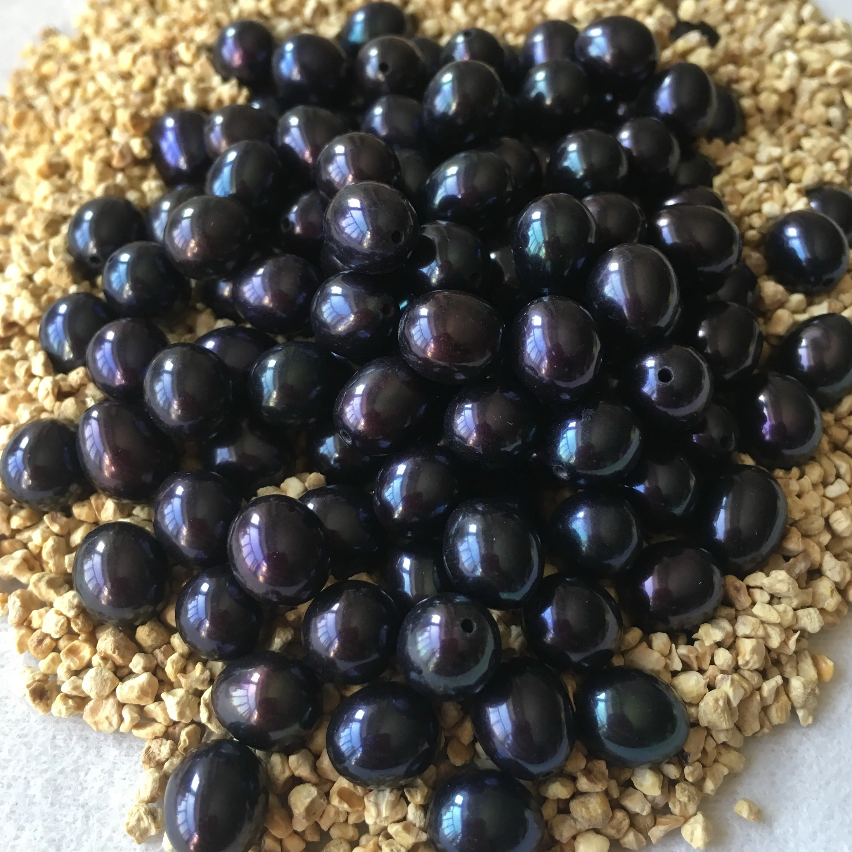 1 шт. натуральный пресноводный жемчуг с отверстием для половины отверстия 7 8