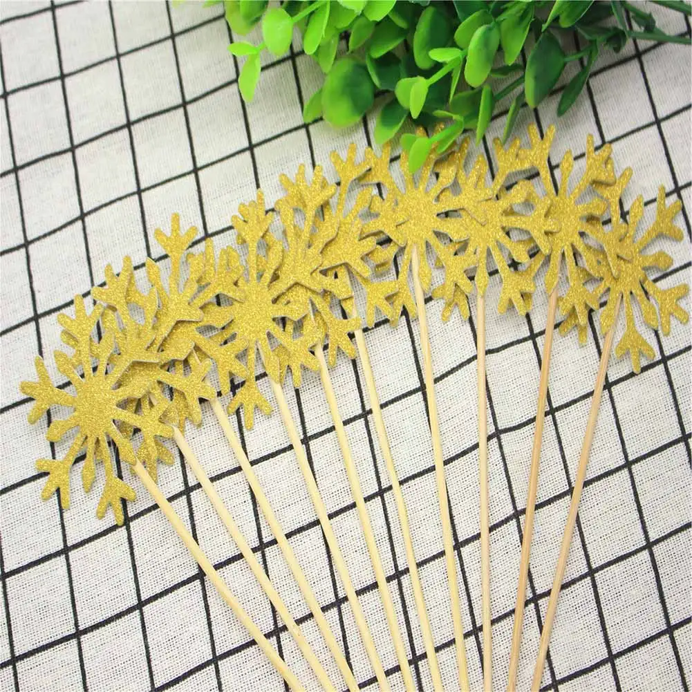 20 шт./компл. Рождественский торт Topper бумажная деревянная свадьба ручной работы