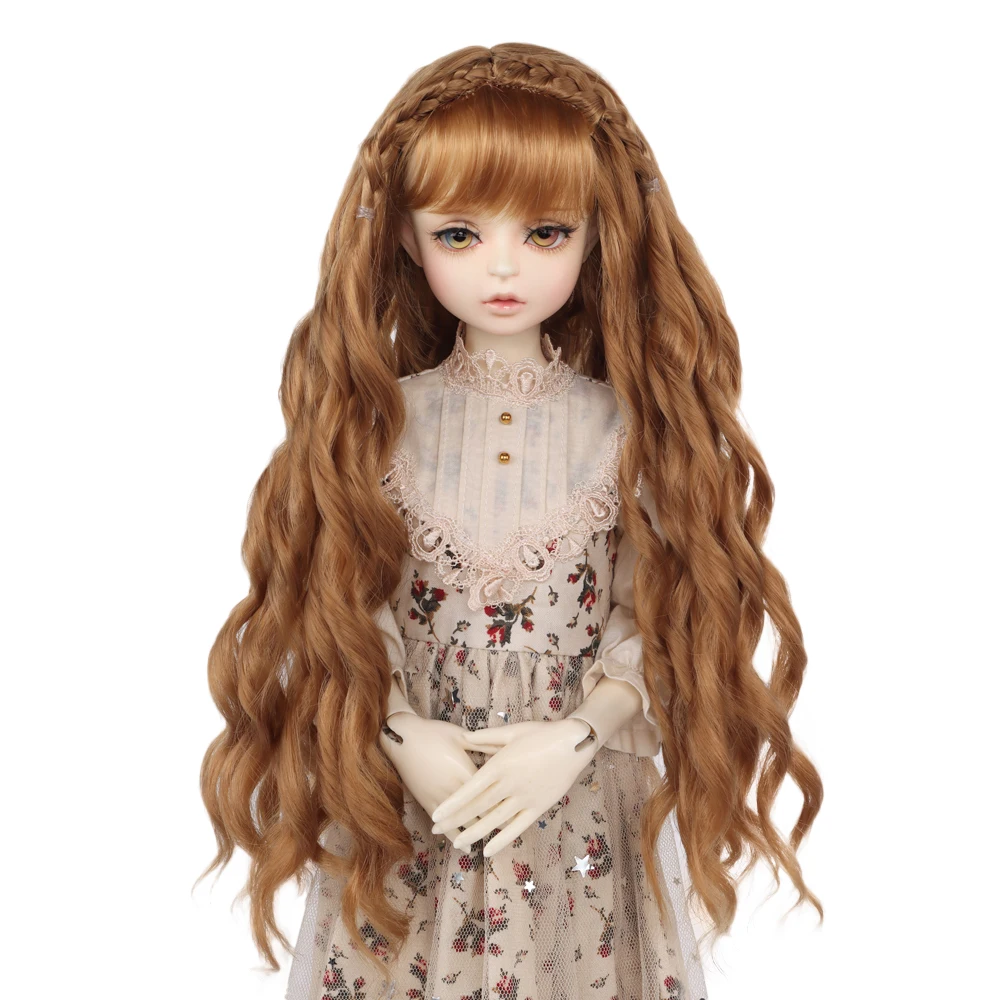MUZIWG кукла аксессуары 1/3 BJD/SD парик для кукол длинная челка вьющиеся волосы