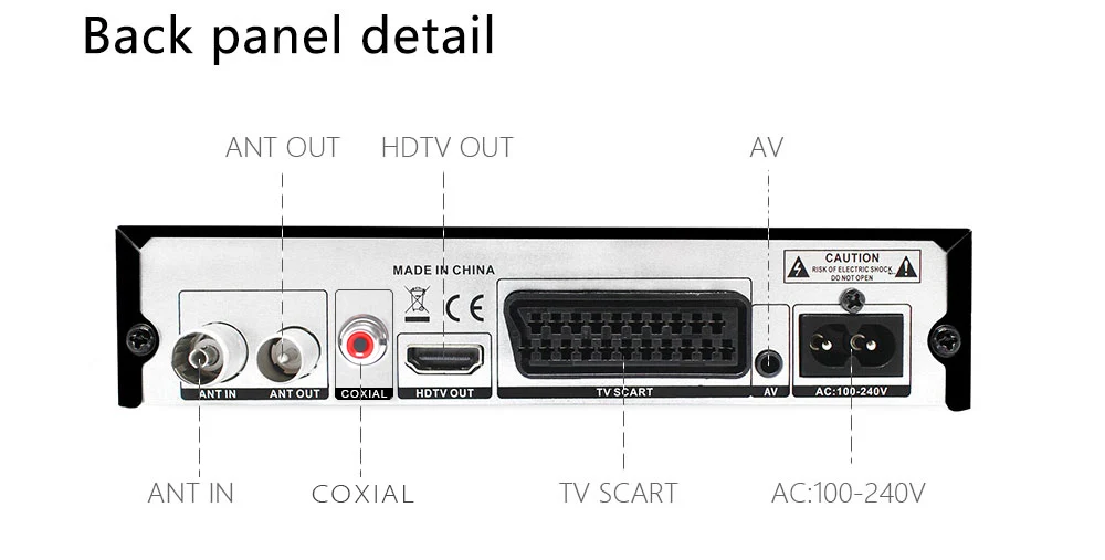 Vmade DVB T2 HD приемник 1080P ТВ-тюнер DVB T2 H.265 наземный декодер Dvb-t2 телеприставка с USB WiFi поддержка AC3