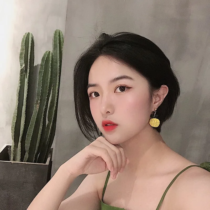 Летние маленькие милые висячие серьги в виде фруктов для девушек женщин