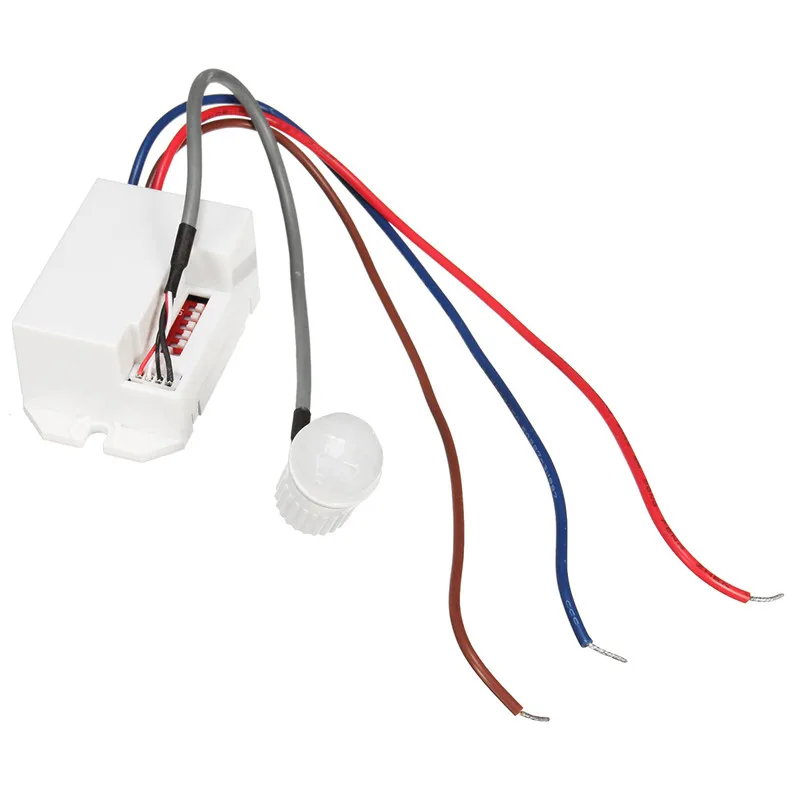 AC 220-240 в 360 градусов утопленный PIR датчик детектор выключатель света новый